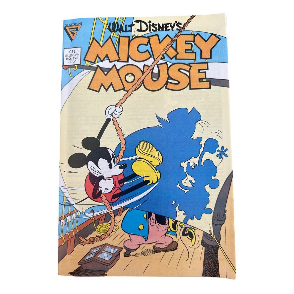 Gladstone Walt Disneys Mickey Mouse Comic #228 July 1987 Vintage Bagged Boarded